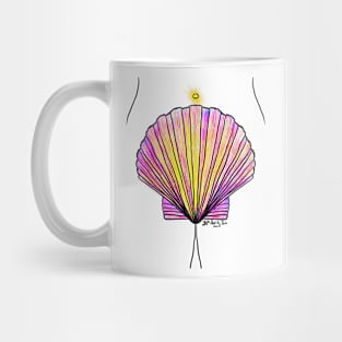 Shell scallop fertility symbol Mug